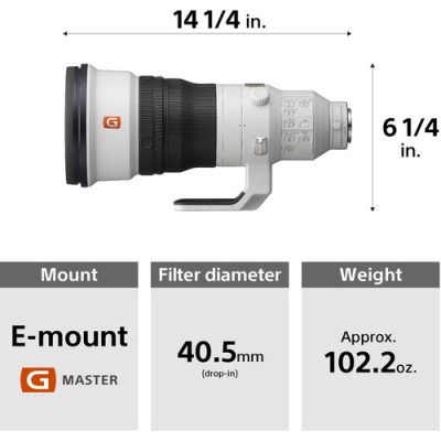Sony FE 400mm f/2.8 GM OSS Lens - Image 2