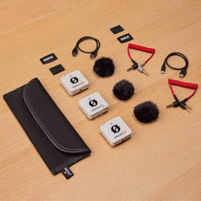 For Interviews, Vlogs & Podcasts
Clip-On Transmitter/Mic with 3.5mm Jack
Dual-Channel Receiver with Built-In Mic
Easy Setup, Intelligent GainAssist
Includes Cables for Camera/Mobile Device
7-Hr Rechargeable Batteries + USB Power
Powerful Features/Customization via App
328' Line-of-Sight Range
Includes 2 Transmitters
Includes 3 Furry Windscreens - Image 3